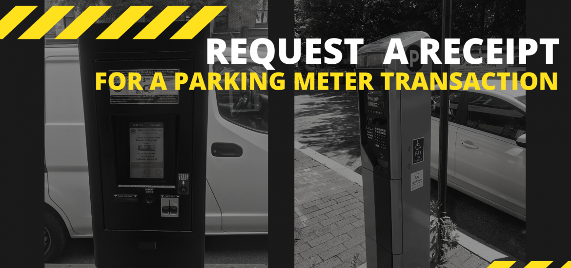 Request a Receipt for Parking at a Meter